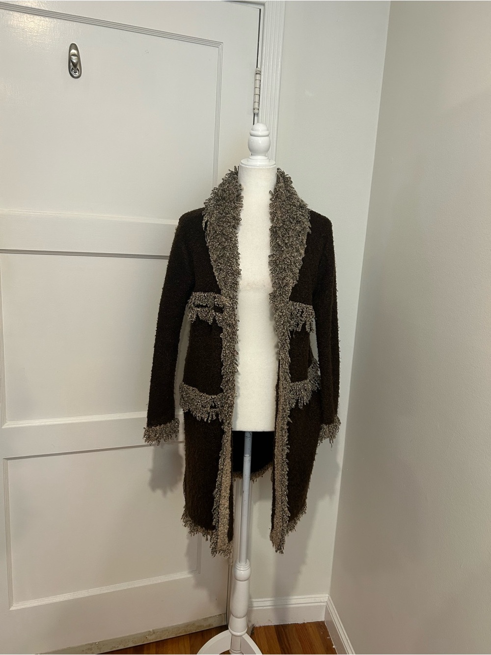 Penny Lane Style Open-Front Coatigan